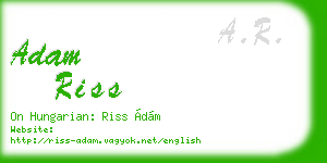 adam riss business card